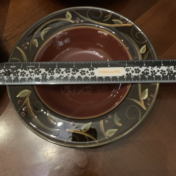 Chocolate Berries Hand-Painted 9” Bowl by DEMDACO - Red - Picture 3 of 3